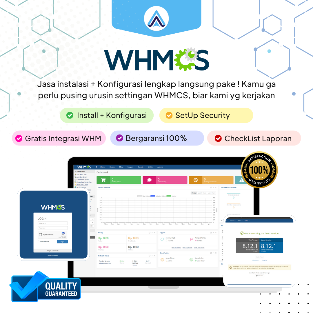 Lisensi WHMCS 1 Bulan 250 Clients