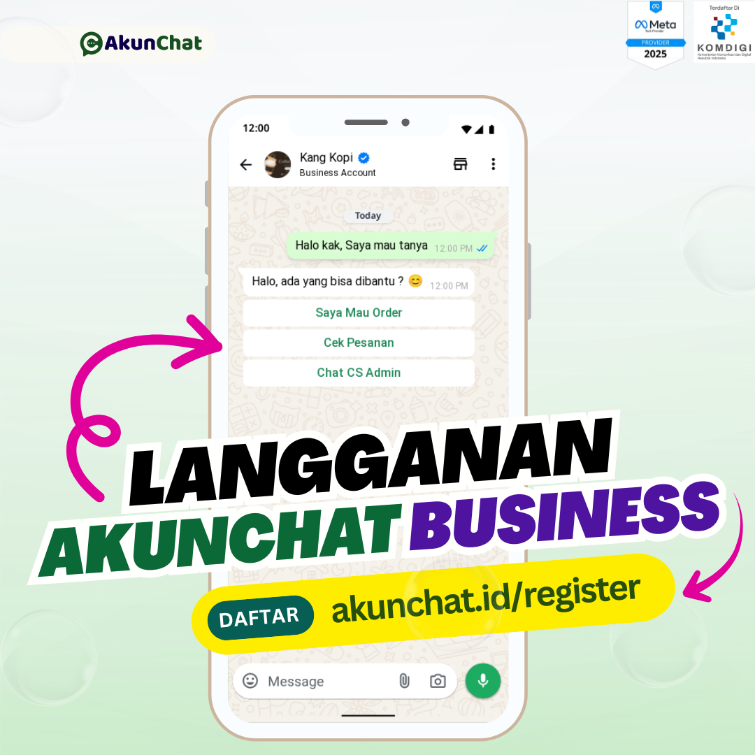 Langganan AkunChat Business Bulanan